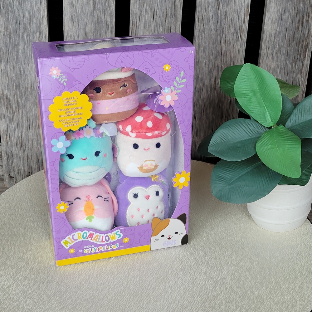 Micromallows Plush Toy Set -5 Piece 2.5" Each - Picture 3 of 5